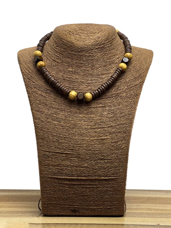 WOOD CHOKER NECKLACE