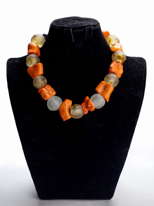 Bamboo Coral chunky Necklace