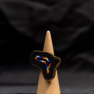 BEAD AND BRASS RING