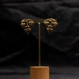 BRASS MASK EARING
